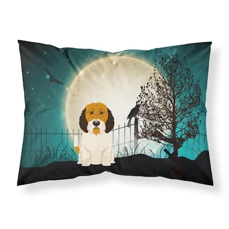 Micasa Halloween Scary Petit Basset Griffon Veenden Fabric Standard Pillowcase, 20.5 x 0.25 x 30 in. MI223556